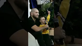 Khabib was surprised by this kid's response