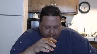 Joey eats that Chorizo Sausage