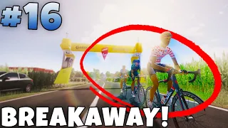 BREAKAWAY SURPRISE??? - Quick-Step #16: Tour De France 2021 PS4 Game (PS5 Gameplay Stage 16)