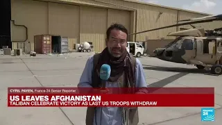 Exclusive: Images of deserted Kabul airport hours after US withdrawal • FRANCE 24 English