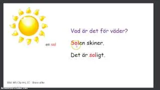 Lär dig svenska: Väder
