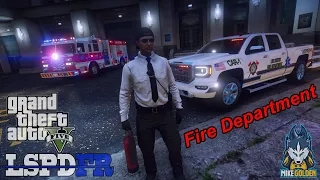 Los Santos Fire Department POV Patrol | GTA 5 LSPDFR Episode 557