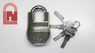 (392) Mindy AF8-50 Closed Shackle Dimple Padlock Picked