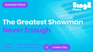 Loren Allred - Never Enough (Lower Key) Karaoke Piano