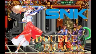 Double Dragon Neo Geo Level-8 Rebecca No Lose Playthrough