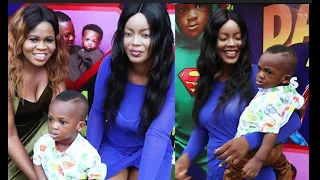 So Beautiful: See Babatee's New Wife As She Dance And Snap With Their Son On His Birthday.