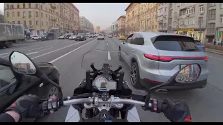 POV RIDE MOSCOW BMW S1000XR | Without haste | Без спешки