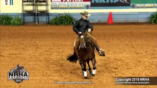 Imasonofagunner ridden by Brent Loseke  - 2015 NRHA Futurity (Open Futurity Second Go)