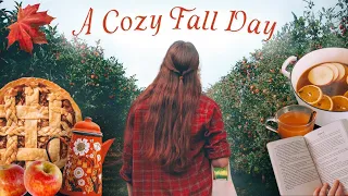 A Very Cozy Autumn Day 🍎🍂🥧 Apple Picking, Fall Baking, and Reading 🍂 A Cozy Fall Vlog