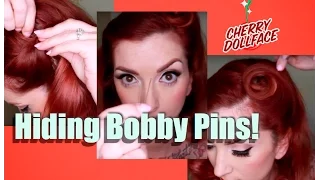How to Hide Bobby Pins in Vintage Hair! By CHERRY DOLLFACE