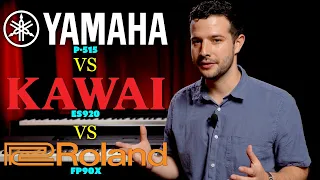 Yamaha vs Kawai vs Roland | P-515 vs ES920 vs FP90X Flagship Keyboards