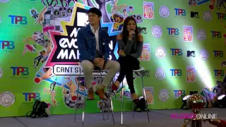 Press Conference With James Reid & Nadine Lustre (MTV Music Evolution Manila 2016)