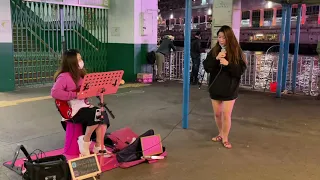 Rolling in the Deep(Adele)~Million Reasons(Lady Gaga)-Vanessa~Cherry-2021/03/08@尖沙咀碼頭Busking