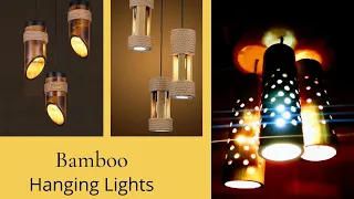 Diy bamboo ceiling lights| bamboo hanging Lamp|2022|part-2|Unique bamboo lights