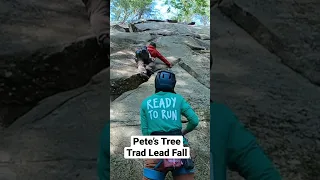 My First Fall on Trad Lead.             #climbing #sportclimbing #tradclimbing #rockclimbing