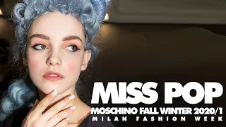 Miss Pop and the nail looks for the Moschino Fall Winter 2020 2021 Fashion Show