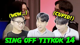 [Reaksi Korea] SING OFF TIKTOK 14 🔥| Harmoni mereka yang menyeramkan! 😂 (Reza, Eltasya Natasha)