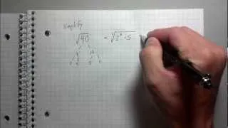 Simplifying Radicals - Best Explanation