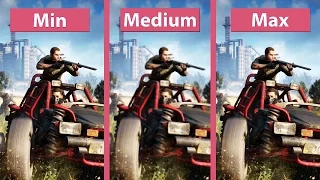 Dying Light: The Following – PC Min vs. Medium vs. Max + Details Graphics Comparison