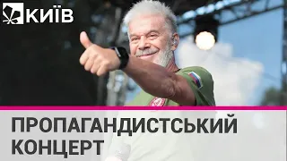 Газманов з символом "V" і зі слоном виступив перед білоруськими силовиками