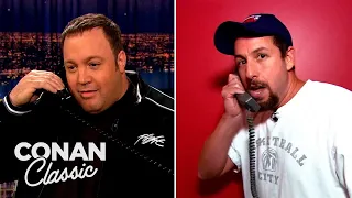 Adam Sandler Prank Calls Kevin James | Late Night with Conan O’Brien