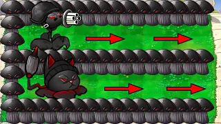 Doom Gatling Pea Vs Doom Cattail Vs Giga Gargantuar Vs Dr. Zomboss - Plants vs Zombies Doom Mod