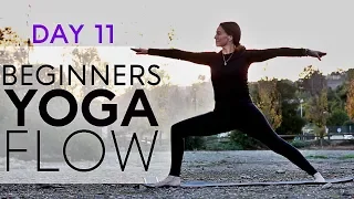 Beginners Yoga Flow (20 min Detox Class) Day 11| Fightmaster Yoga Videos