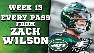 Zach Wilson Highlights - Week 13 - Every Pass vs Eagles