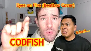 Codfish 🇦🇺 - Eyes on Fire | Blue Foundation | Beatbox Cover | (Official Music Video) | Reaction