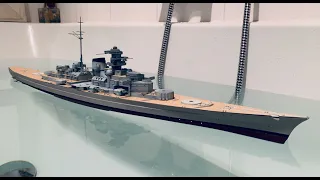 RC Battleship Tirpitz Seatrial 1/350