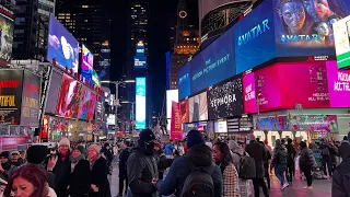 ✨NYC Christmas Walk✨Broadway from Columbus Circle to Times Square in December 2022