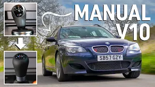 We manual-swapped our V10 BMW M5 estate!