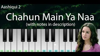 Chahun Main Ya Naa (Aashiqui 2) | Easy Piano Tutorial with Notes | Perfect Piano