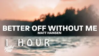 [ 1 HOUR ] Matt Hansen - better off without me (Lyrics)