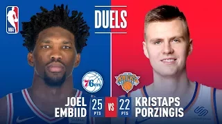 Kristaps Porzingis vs Joel Embiid: Battle Of The Unicorns On Christmas Day