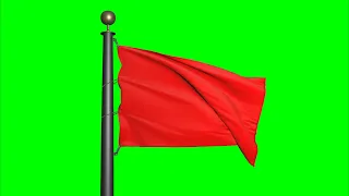 Red flag - Waving in the wind