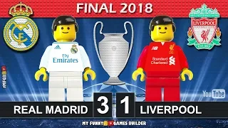 Champions League Final 2018 • Real Madrid vs Liverpool 3-1 • Kiev All Goals Highlights Lego Football