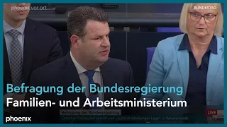 Befragung der Bundesregierung: Arbeitsminister Hubertus Heil & Familienministerin Lisa Paus | 15.05.
