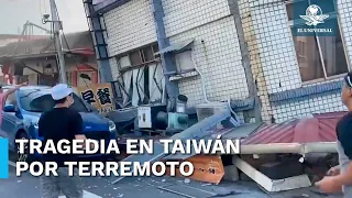 Terremoto de 7.5 sacude Taiwán; hay alerta de tsunami