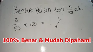 Bentuk Persen Dari 3/50 Adalah, Bentuk Persen Dari 3 Per 50