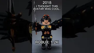 My Roblox avatar evolution.. 🤑😳 #roblox #shorts