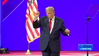 Trump Pump dance after CPAC speech - Sam & Dave "Hold On, I'm Comin'"  (2-24-2024)