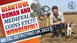 FABULOUS Finds Metal Detecting UK 2022 - Roman/Medieval Coins and Stuff!!