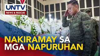 AFP chief Brawner, nakiramay sa kaanak ng 6 sundalong nasawi sa Lanao ops; ayuda sa naulila, tiniyak