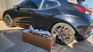 SXTH Element down pipe install, 2021 veloster n