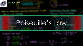 Deriving Poiseuille's Law from the Navier-Stokes Equations