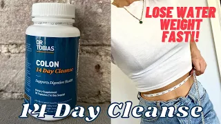 GET RID OF WATER WEIGHT | DR. TOBIAS 14 DAY CLEANSE 💩*honest review + results*
