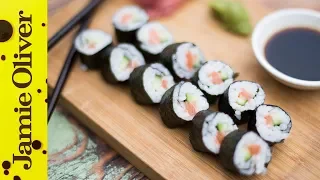 Simple Salmon Sushi | Food Busker & Haste's Kitchen