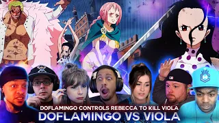 Viola vs Doflamingo ! Doflamingo controlling Rebecca ! Reaction Mashup