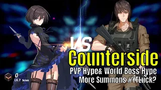CounterSide: Progress/PVP/World Boss/Summons